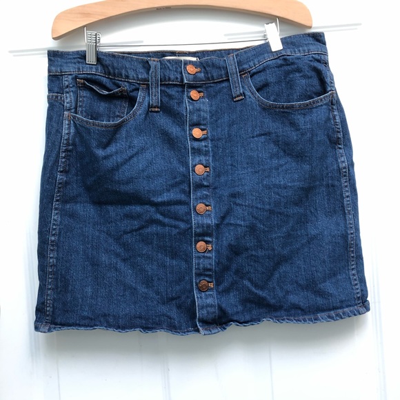 Madewell button front skirt - Picture 2 of 5